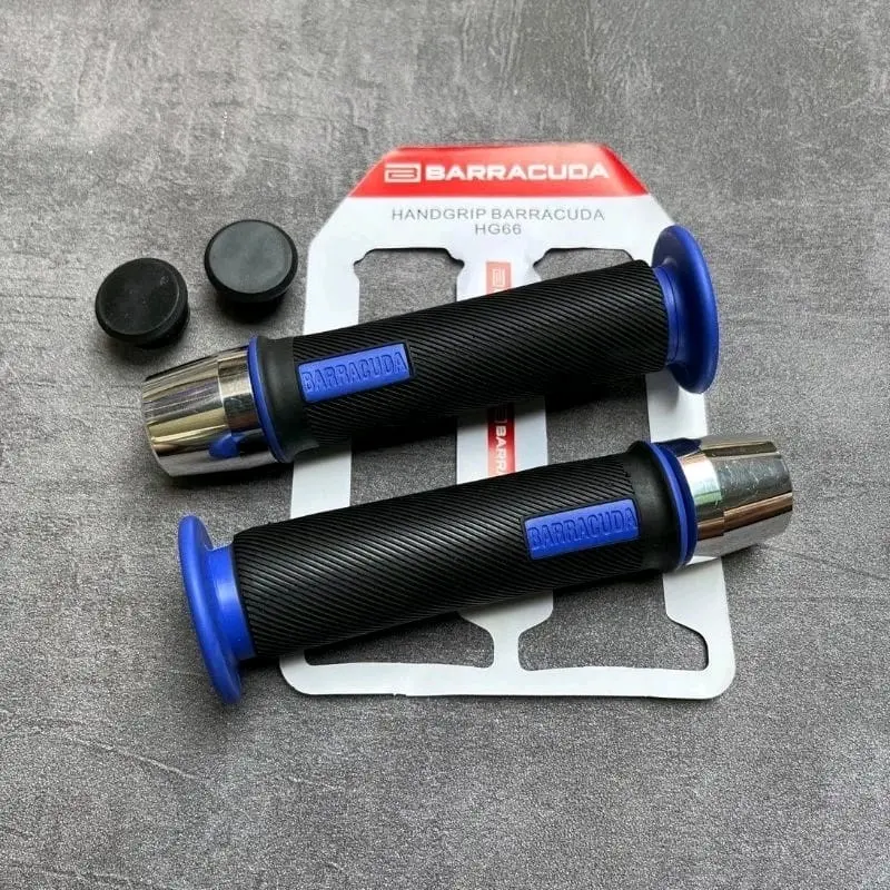 handgrip baracuda HG66 plus jalu chrome / grip baracuda HG66 universal plus jalu chrome / handfat  / sarung gas semua motor harga sepasang 2