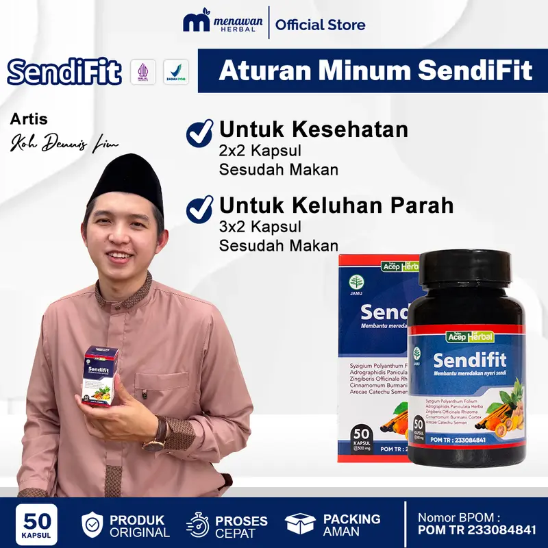 SendiFit Original - Herbal Nyeri Sendi Isi 50 Kapsul 1