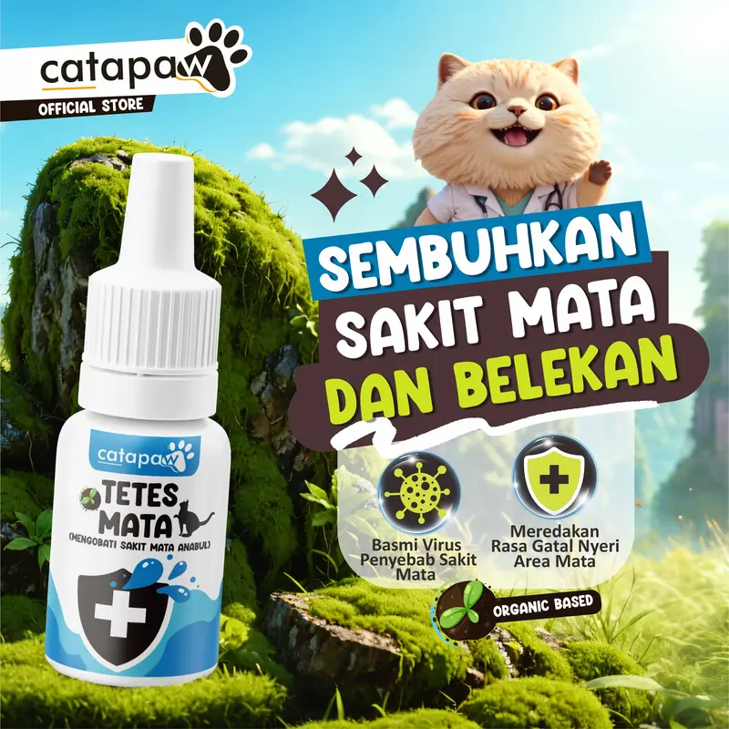 Catapaw Obat Tetes Mata Kucing Anti Infeksi Belekan dan Iritasi obat  mata 0
