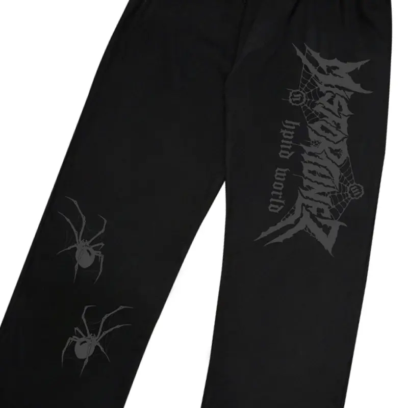 Celana Panjang Track Pants Fleece Basic Misfforrtunezz Hitam Nyaman Lembut 1