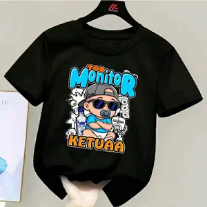 Kaos Anak Gambar Tor Monitor Ketua untuk Usia 2-12 tahun//Pakaian Atasan Oblong Lengan Pendek Anak