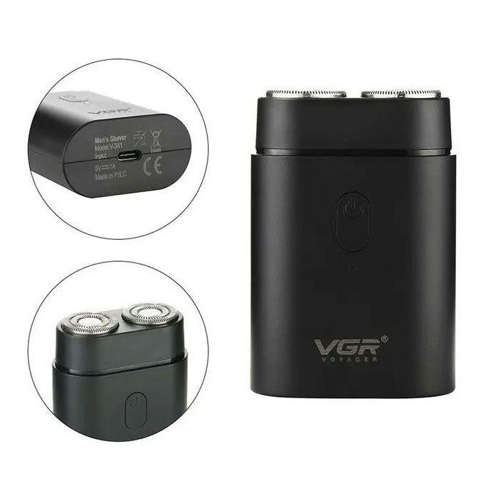 Product Introduction of VGR V-390 V-341 Professional Electric Shaver for Men USB Cutter Head Reciprocating Razor Portable Super Thin Beard Cutter Green Kumis 23
