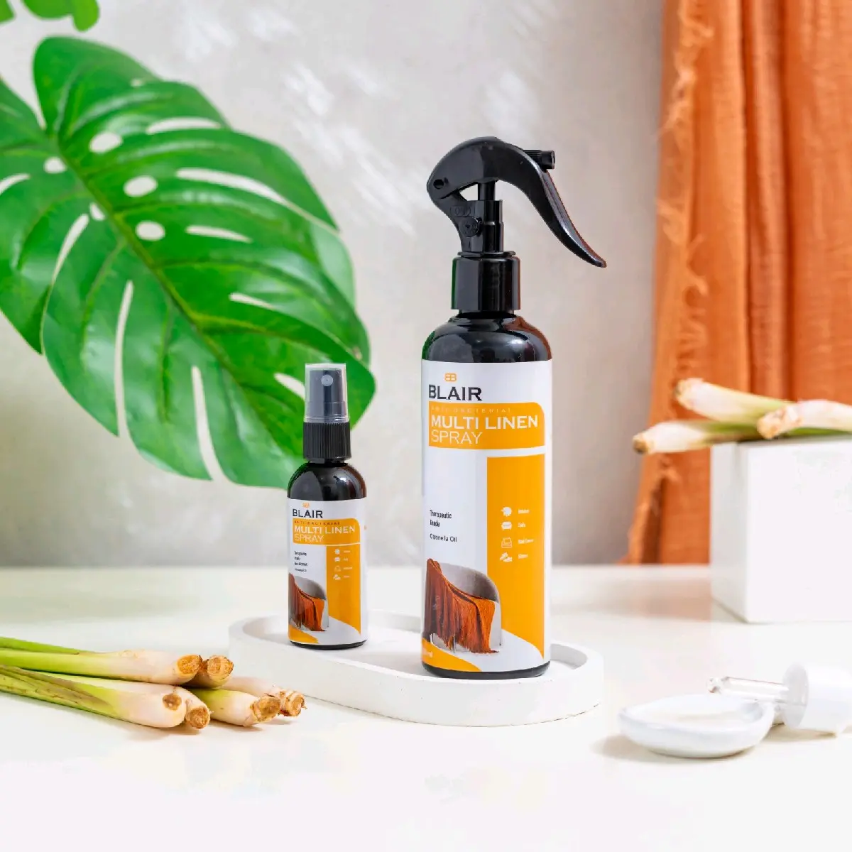 Blair Linen Spray / Pengharum Sprei/ Mobil / Aromaterapi / Antibakterial Spray Minyak - 60ml Diffuser