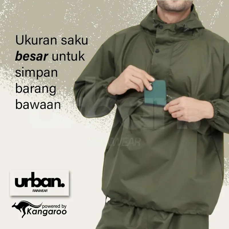 [READY] KANGAROO RAINCOAT jas hujan kangguru pria jas ujan jas hujan pria jas hujan wanita jas hujan pria tebal jas ujan dewasa setelan jas hujan jas hujan pria axio jas hujan gojek jas hujan kangaroo jas hujan 2