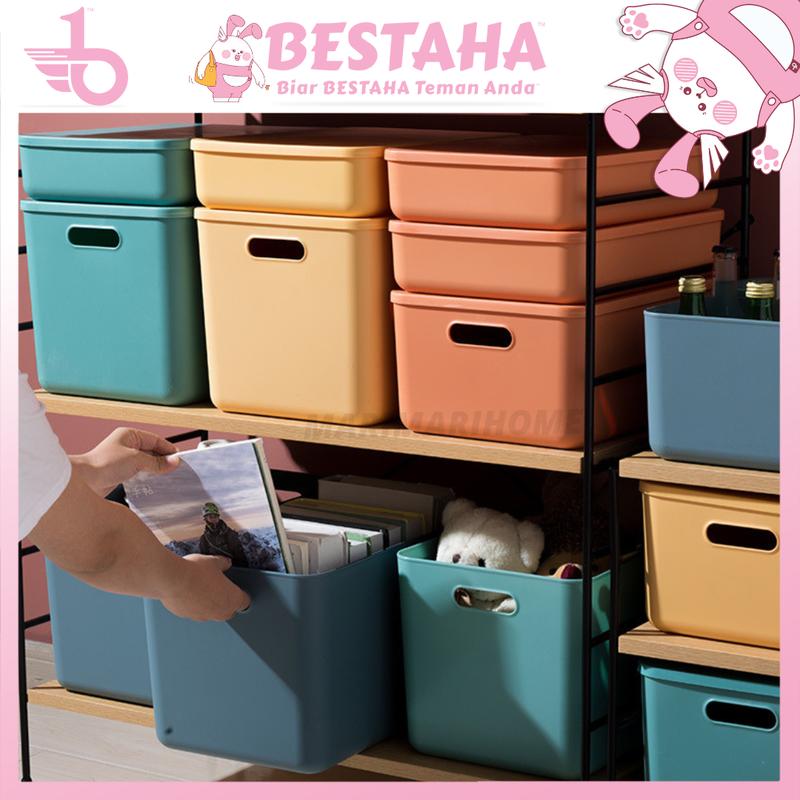 Multipurpose Storage Box with Lid Colourful Clothes Box Kotak Simpan ...