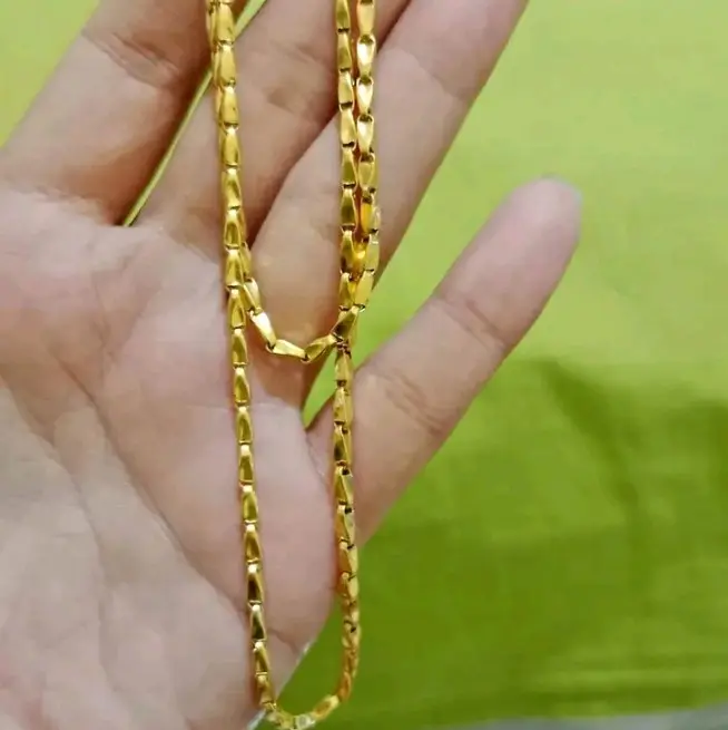 kalung padi warna emas 24k 1suku pnjng 45cm Shop Tokopedia