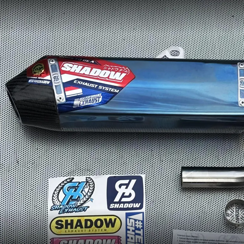 Knalpot CRF150 KLX150 WR155 type POSEIDON BLUE Shadow Exhaust System 6