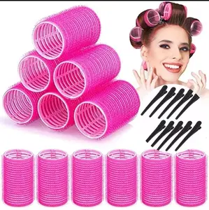 Serbacuan - Roll Rambut Gulung Tempel Poni / Roll Poni Keriting Gelombang / Roll Rambut Curly / Roll Jumbo Curly Rambut Hair Roller Aksesoris Rambut Magic Curler Pengeriting Jumbo Korean Hair Style Hair Volume Rambut Gelombang Termurah Terlaris Bisa COD