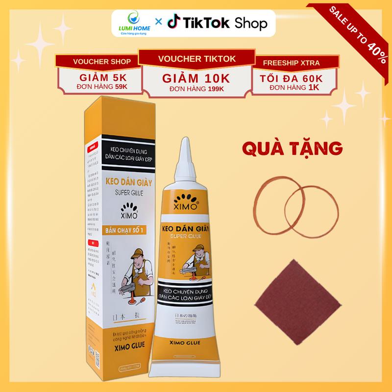 Tuýp keo dán giày Ximo dùng nhiệt trong suốt đảm bảo siêu dính mà không làm tổn thương da