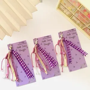 Souvenir Bag Charm Macrame/ Souvenir Pernikahan Gantungan Tas/ Souvenir Pernikahan Cantik Kekinian Uptodate SOVMECTA