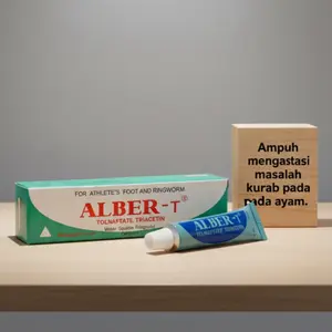 ALBERT IMPORT 10 G - Obat Korep Ampuh untuk Ayam , Salep Antijamur untuk Korep Ringworm