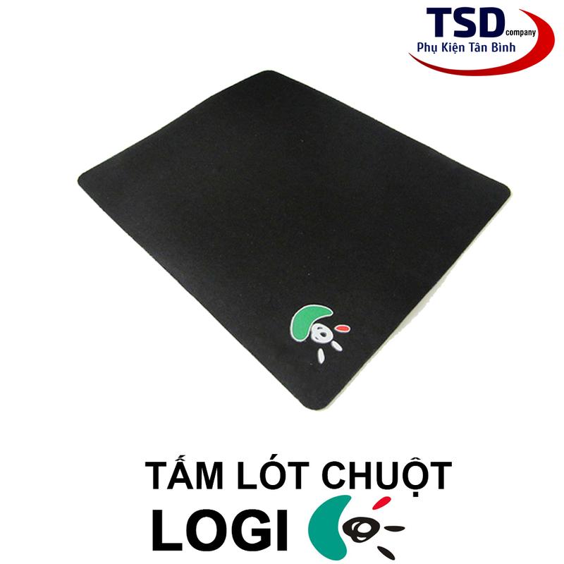 Miếng Lót Chuột Logi Màu Đen Kích Thước 24x20cm