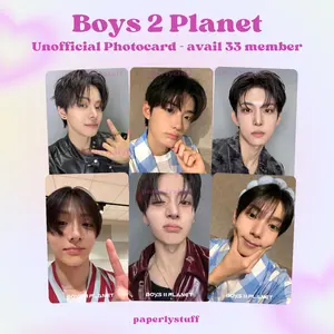 Boys II Planet Unofficial Photocard - Planet Card 5 & 6 Boys 2 Planet