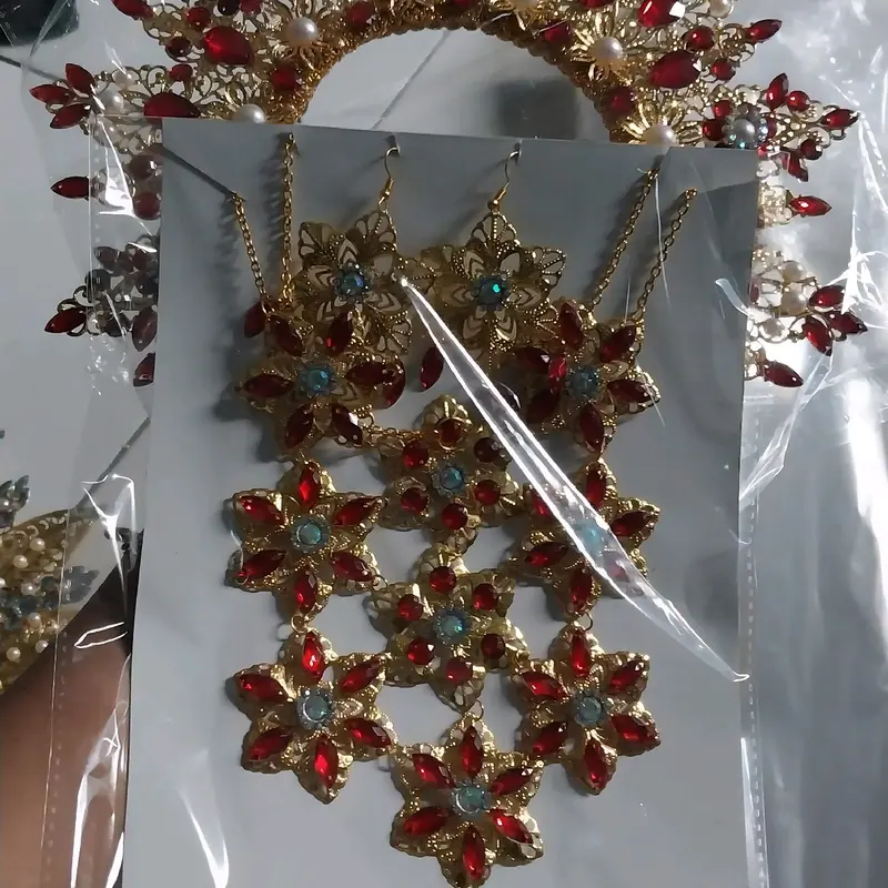 Paket Asesorise Kalung Anting Anting/Kalung Anting Adat 5