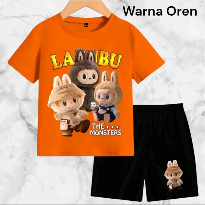 Setelan Baju Anak-Anak Labubu Terbaru - Banyak Warna DTF - Fashion Kids 6