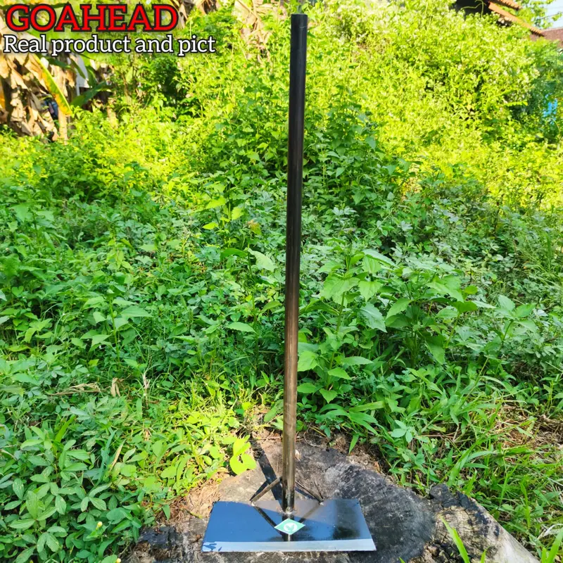 (TERBARU) Garukan Gabah Padi Gagang Besi Panjang Cap Ayam - Gatul Garon Penggaruk Termurah - Cangkul Berkebun Garuk Sampah Bilah Persegi 2