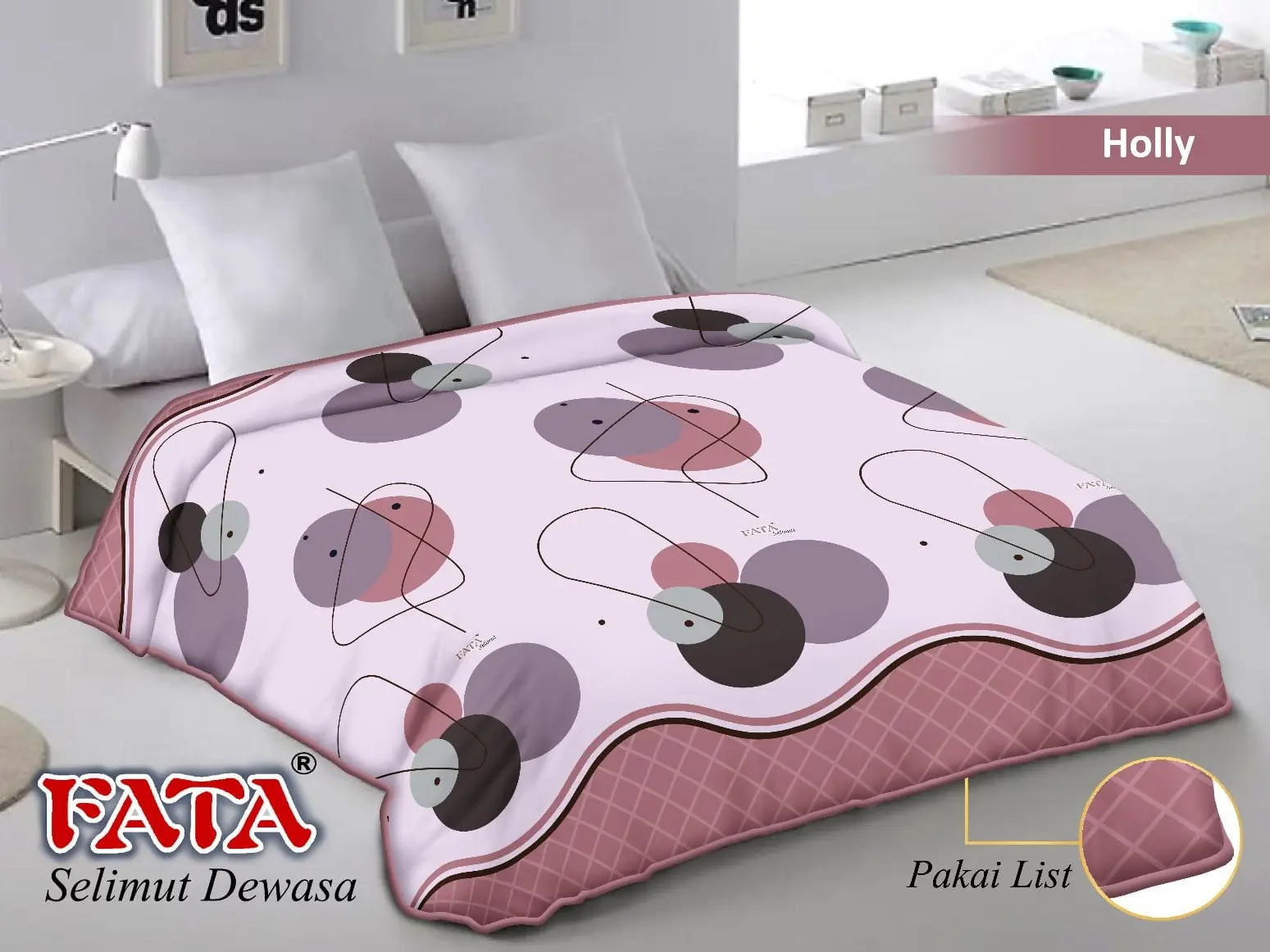 Fata Selimut Bulu Motif Ukuran 200x200 Untuk Tidur