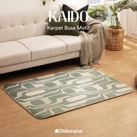 Gambar Dekoruma KAIDO Karpet Busa Motif / Karpet Duduk / Karpet Sofa - Sage Green - 100x140 dari Dekoruma Official Store Kab. Bekasi 1 Tokopedia