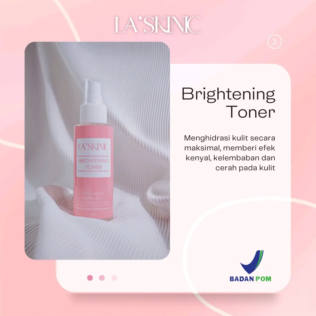 Toner Brightening LA'SKINIC Untuk Menghidrasi Kulit Sepanjang Hari