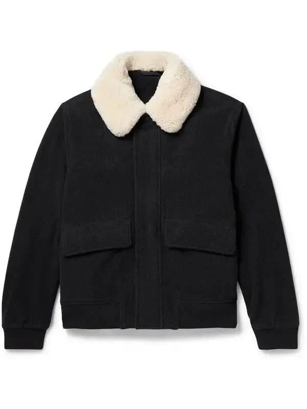 jaket sherpa pria black vintage retro/jaket musim dingin Kain Kantong Keren jaket  porzi old money outfit jaket  hitam mahogany  jacket   vintage leon kennedy