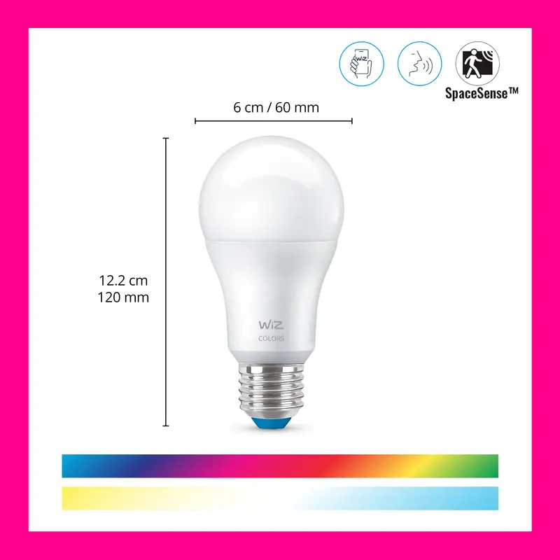 WiZ Lampu Smart LED WiFi Smart Bulb RGB Warna 8,5W, 8,5W Multipack, 13W 7