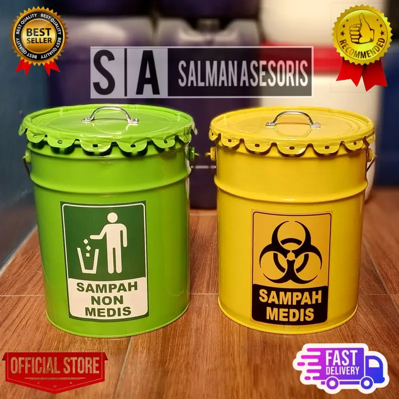 Tong Ember Kaleng 20 Liter Logo Tempat Bakar Sampah 4