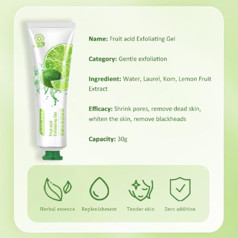 Gel Exfoliating Asam Oulisi Pencerah Perawatan Wajah Essence 30g - Kering 3