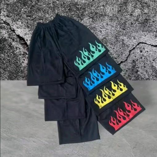 CELANA OLAHRAGA PENDEK MOTIF SABLON API TERBARU DAN TERLARIS - ANAK HITS-fashion Pria/wanita Sport 5
