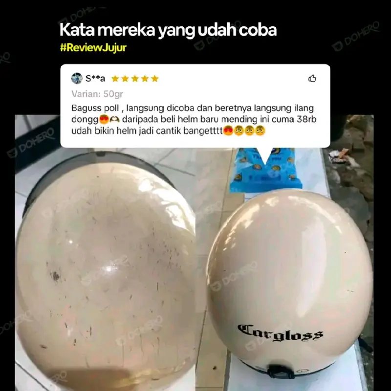 Dohero nobaret | Compound penghilang baret ringan motor dan mobil kemasan 50gr 6