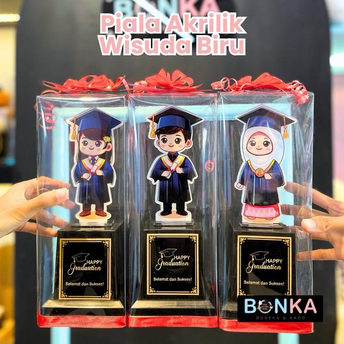 Gambar BONKA Piala Akrilik Wisuda Costum Nama Foto Logo Sekolah TK SD SMP SMA SMK Free Mika - Cowo dari Bonekahandmadesukasuka Kab. Sukoharjo Tokopedia