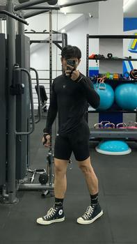 Product Review of Valmar Baselayer manset BASIC pria olahraga Compression wear elastic sport man material spandex / mangset football running gym fitnes sepeda badminton from a**d 2