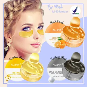 ALLPHV Masker Mata Panda Eye Mask Collagen Vitamin C Retinol Anti Aging Masker Mata Hitam Kering Kuning Memudarkan Mencerahkan Mengencangkan Patch Perawatan