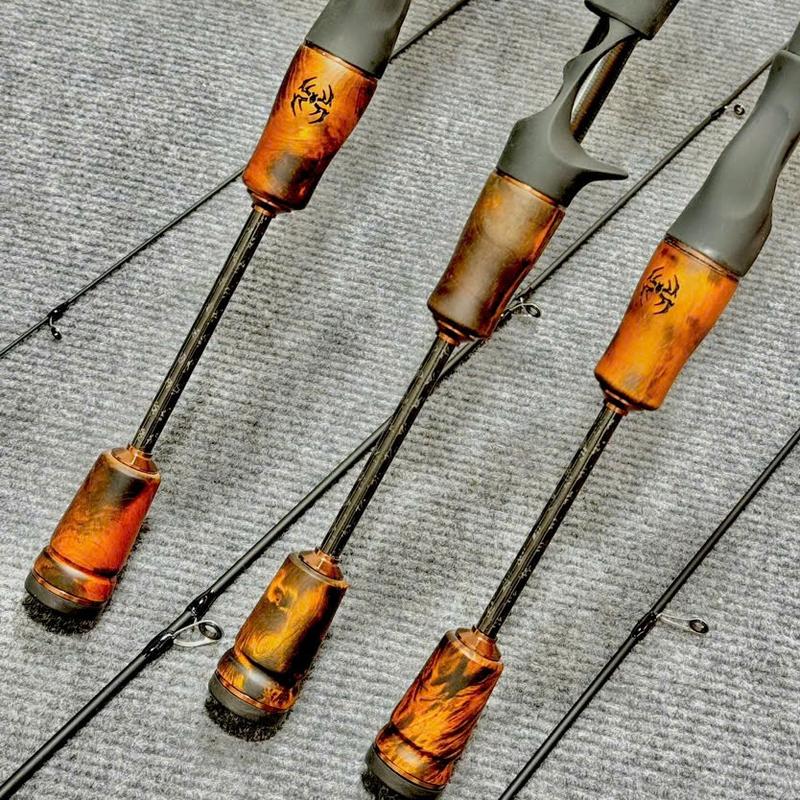 Cần Câu Cá Lure UL VIKINH Nhện Đen Chất Liệu Cacbon 30T Độ Cứng ul