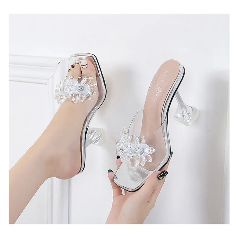 YEN R 60 SANDAL HEELS WANITA HAK KACA