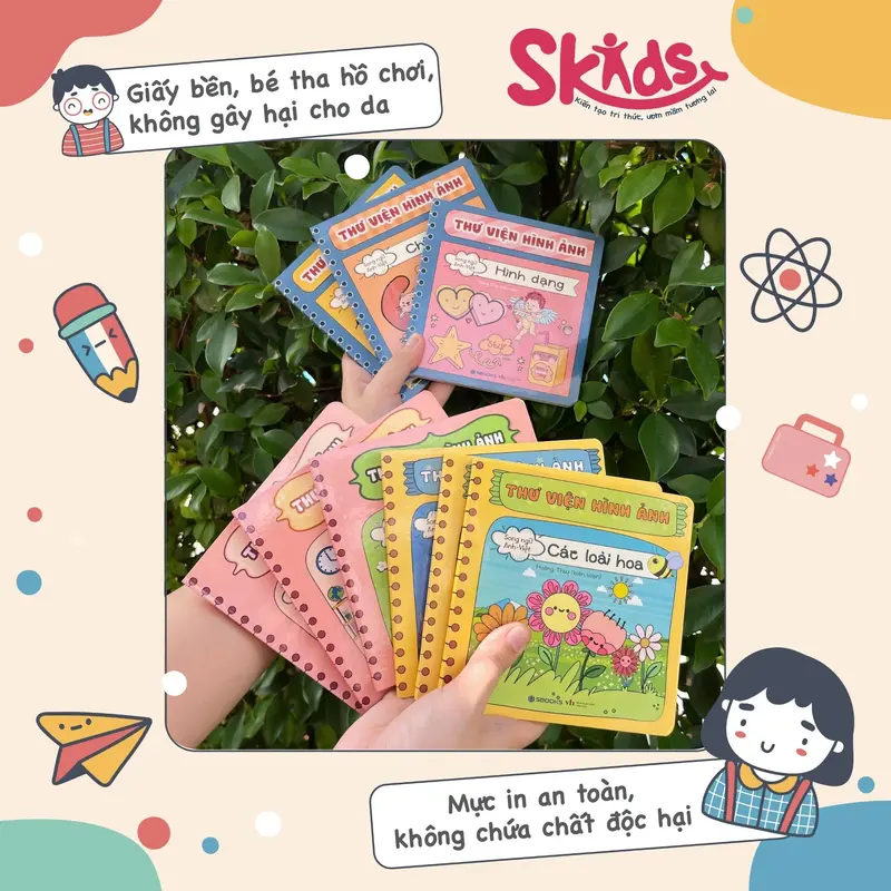 Sách - Bộ 9 Cuốn Thư Viện Hình Ảnh  từ 0-6 tuổi - SBOOKS 3