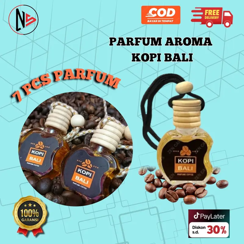 Parfum Mobil Botol Kaca Aroma Kopi Bali Isi 7 Pcs Parfum Kopi Aroma Awet Car pengharum 0