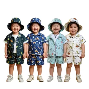 Setelan Baju Plus Topi Anak Laki-laki dan Perempuan Usia 1-6 Tahun