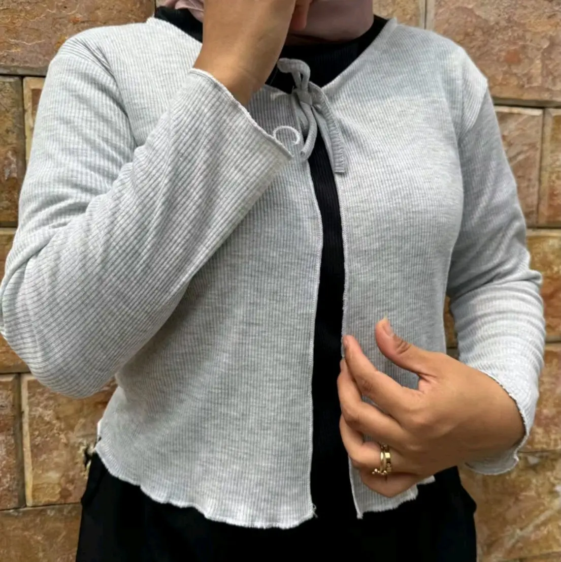 CARDIGAN CROPT TAIL RIB NEW // ATASAN WANITA // Atasan Casual