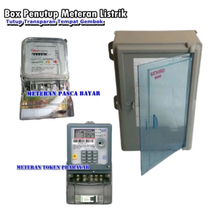 Tutup Meter Prabayar Box Token Listrik Pelindung KWH Pascabayar
