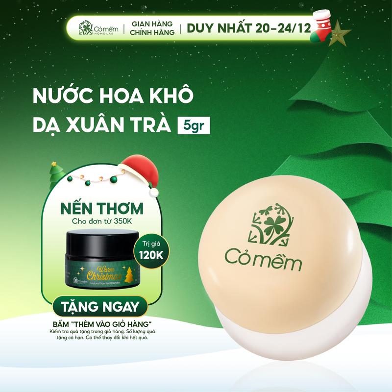  Nước Hoa Khô Dạ Xuân Trà Hương Mật Ong Hoa Nghệ Tây Cỏ Mềm - 5g 