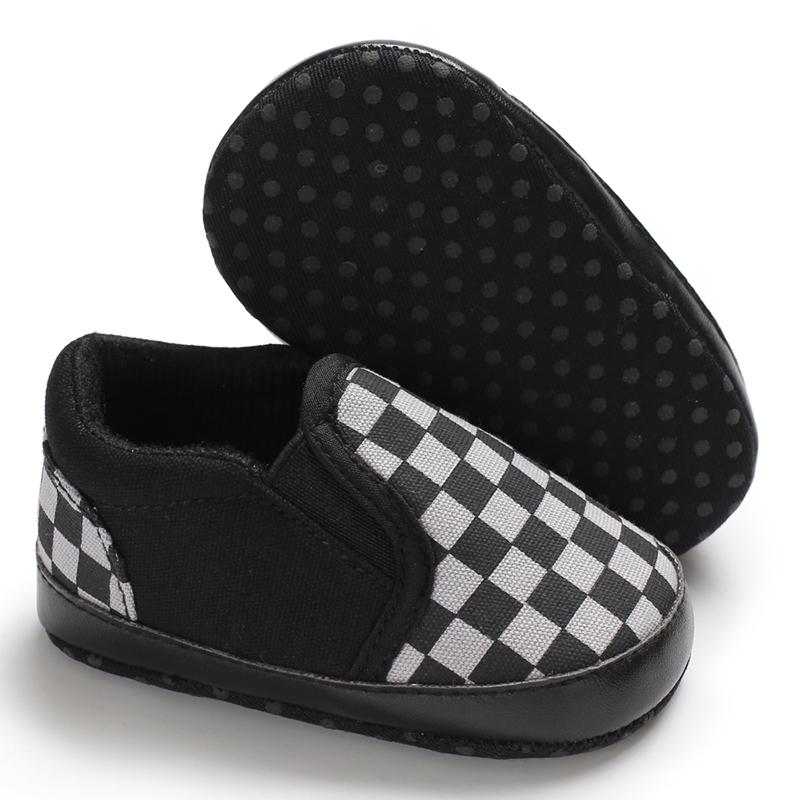 Product Introduction of Boys' First Walker Shoes - Lightweight, Non-Slip, Comfort Soft Sole, Easy Hook-and-Loop, Stylish Moire Pattern for Spring/Fall 37