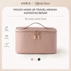 Aeris Beauté The Loulou Leather Pouch | Tas Pouch Make Up Skincare Travel Premium Aesthetic Fashionable