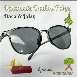 kacamata baca dan jalan double fokus oval pria wanita lensa redup bisa melihat jarak jauh dan melihat jarak dekat yang mengalami gangguan membaca rabun dekat rekomendasi cek out kacamata baca ini