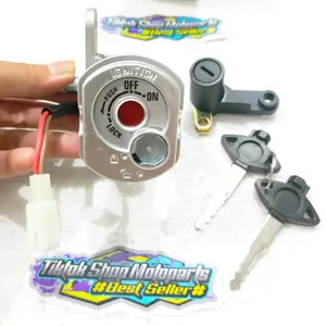 KUNCI KONTAK SET MIO SOUL KARBU,MIO SOUL LAMA,FINO KARBU PLUS KUNCI JOK BELAKANG KOMPLIT TINGGAL PASANG kunci  jok