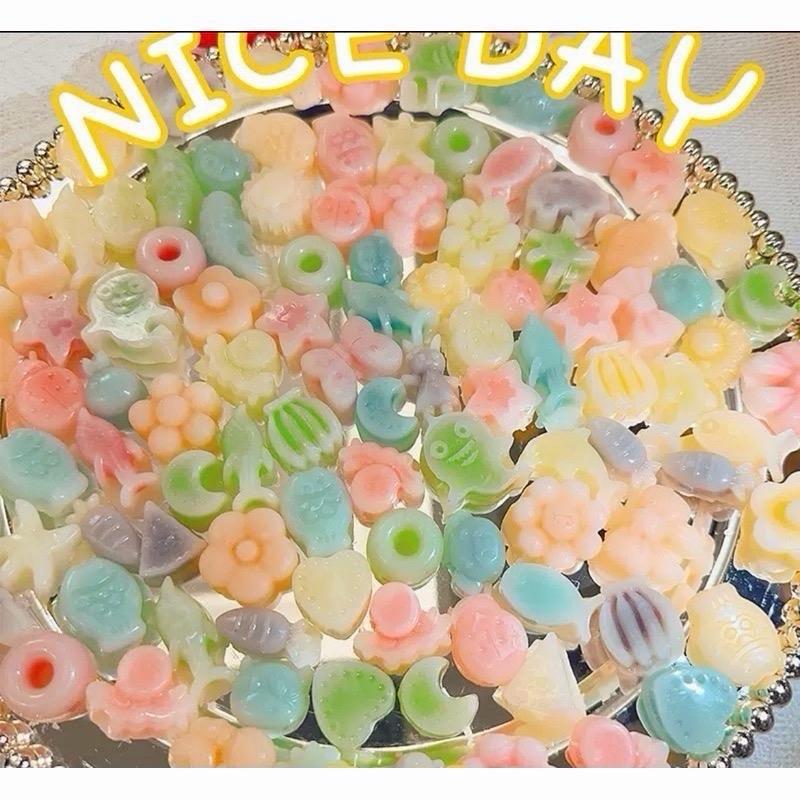  Kẹo Sáp Ong Nhân Trái Cây Rừng Size 2-3cm Thơm Lừng Candy Food dẻo Ăn Vặt Snack Thức Ăn 