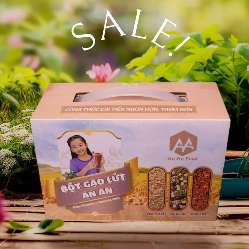 bột gạo lứt ,Yến mạch ,ngũ cốc (400g)/16  gói Tự nhiên Lượng đường thấp Hữu cơ Food 8