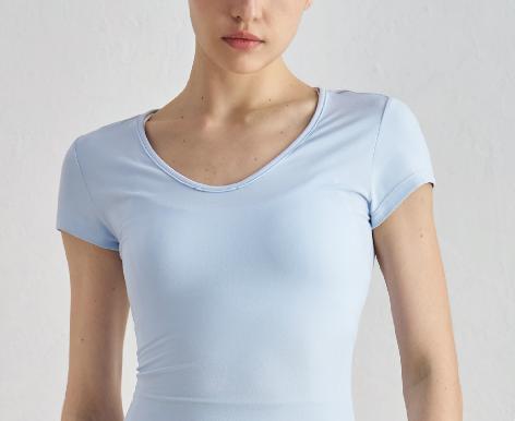 Product Introduction of Áo Thun Thể Dục, ngắn Tay Nữ, Cổ Tròn, 91% Nylon + 9% Spandex, Thích Hợp Tập Thể Dục Và Yoga Đi Chơi, Hàng Mới Về Năm 2025, Kiểu Áo Khoác Ngoài 25