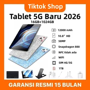 (54) 5G Tablet M66 Pro Snapdragon 888 10.8'inci [16GB+1TB] | Pengalaman Pro Layaknya PC | 120Hz OLED Real Color FullView Display | Ultra-tipi| COD Bluetooth Layar tablet .tab murah