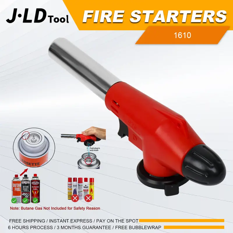 J.LD TOOL Gas Torch Flame Gun BBQ Blow Torch dengan Api yang Dapat Disesuaikan 0