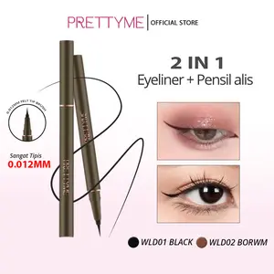 PRETTYME Pensil Slim Eye Pencil  Liquid Eyeliner eyeliner waterproof red  eyeliner